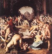 CORNELIS VAN HAARLEM Massacre of the Innocents dsf oil painting